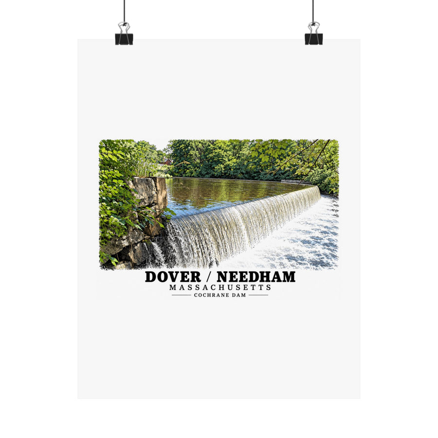 Dam on the Charles River, Dover MA.jpg Matte Heritage Poster — 11 × 14 and 18 × 24 in - Charles River