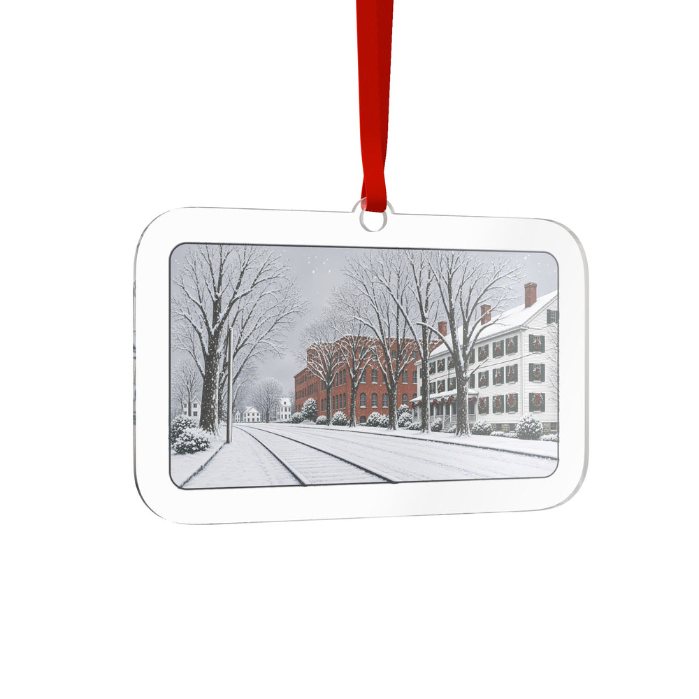 Knowlton Tenements and Upton Loop Street Railway — Upton, MA Christmas Ornament