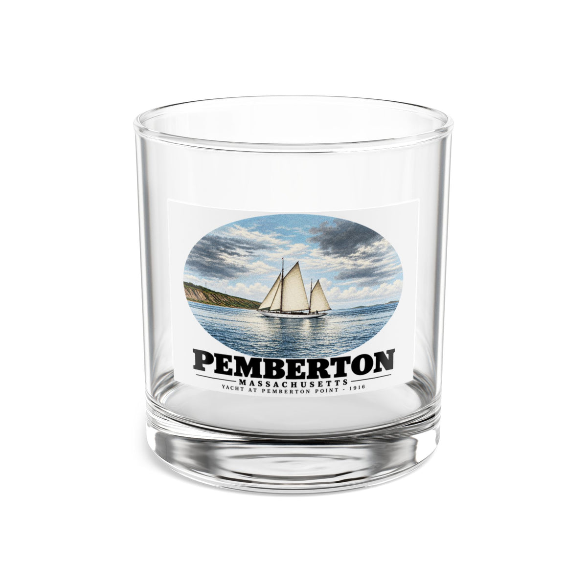 Yacht, Pemberton Hull 10 oz Rocks Glass - Boston Harbor