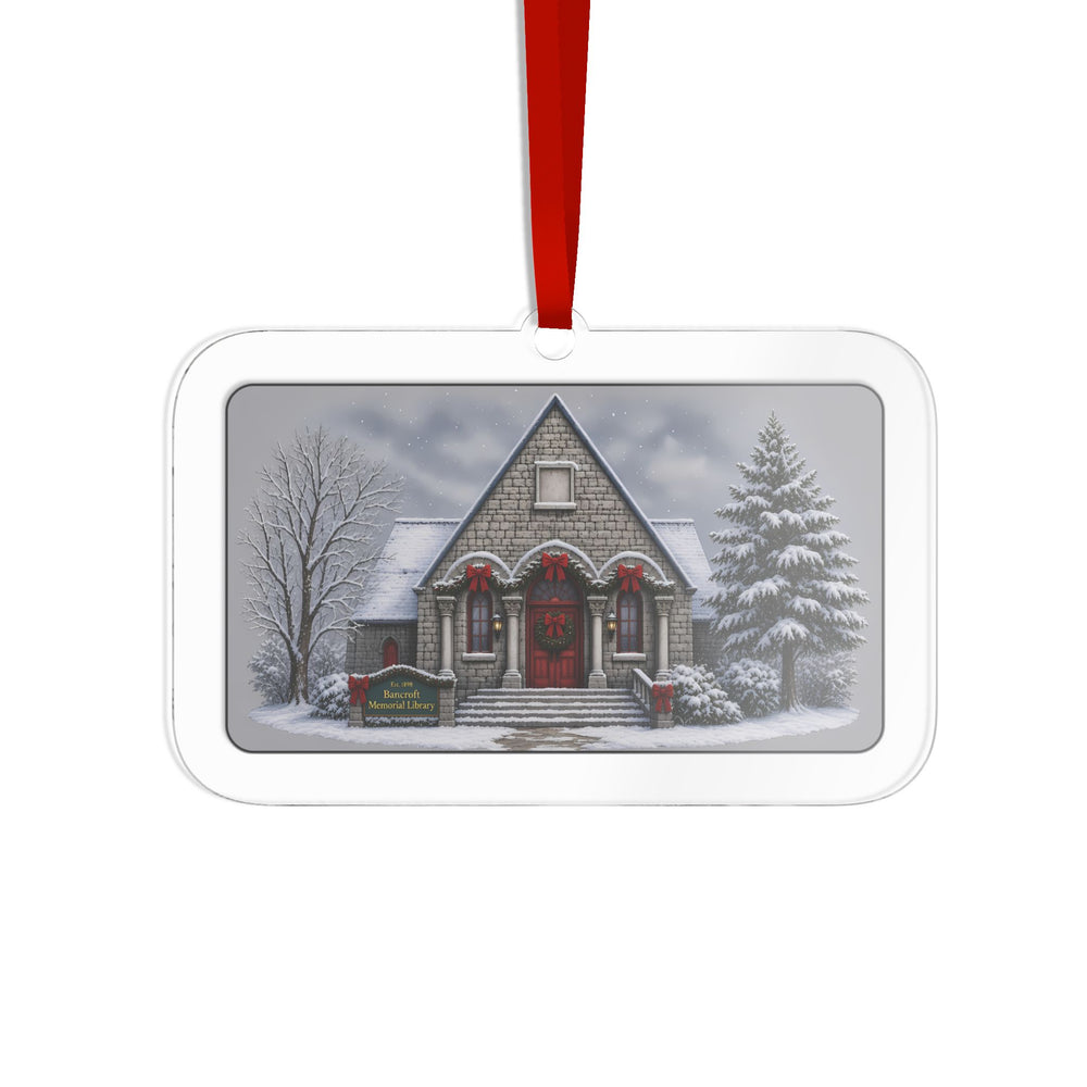 Bancroft Memorial Library — Hopedale, MA Christmas Ornament