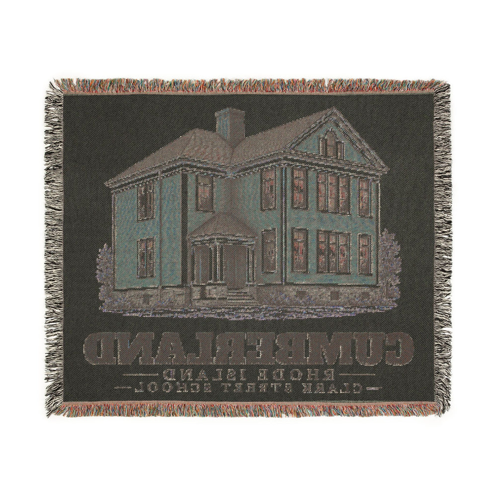 Clark Street School — Cumberland, Rhode Island woven blanket, product view 3