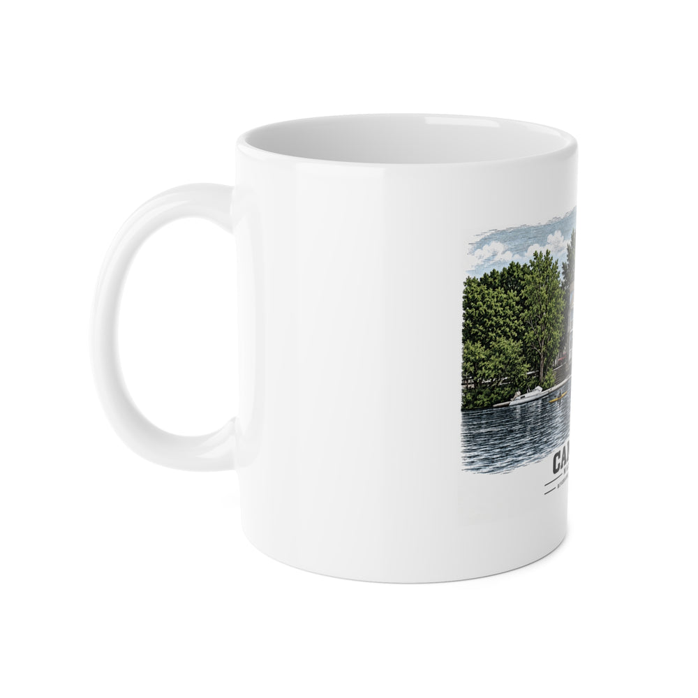 Riverside Boat Club, 769 Memorial Drive 11 oz White Ceramic Mug - Charles River