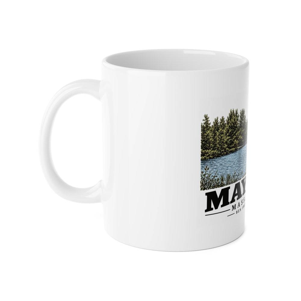 Maynard Ben Smith Boat Landing 11 oz White Ceramic Mug — Assabet Valley Goods