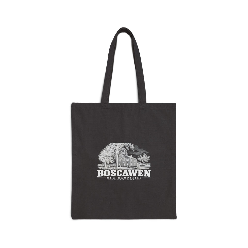 Boscawen Academy Natural + Black Heavy Canvas Tote - Merrimack Valley Goods