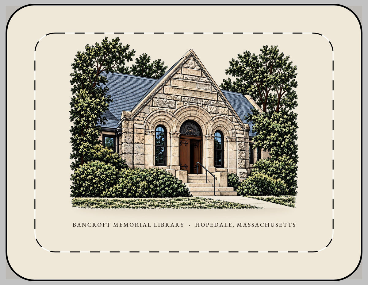 Hopedale Bancroft Memorial Library Laptop Sleeve