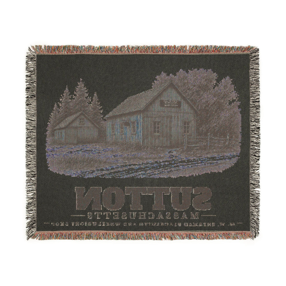 M. M. Sherman Blacksmith and Wheelwright Shop — Sutton, Massachusetts woven blanket, product view 3