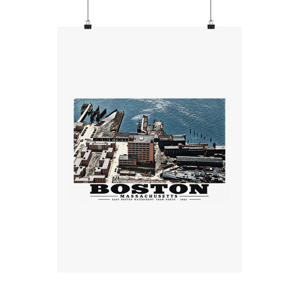 Maritime Coal Co., East Boston, MA -from North 1000 ft. Matte Heritage Poster — 11 × 14 and 18 × 24 in - Boston Harbor