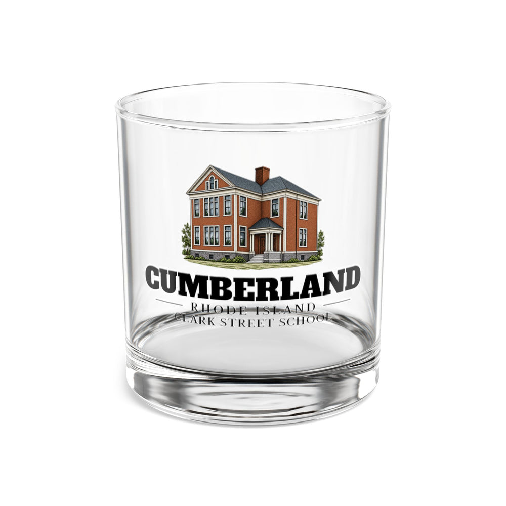 Front view of Cumberland Clark Street School 10 oz Rocks Glass