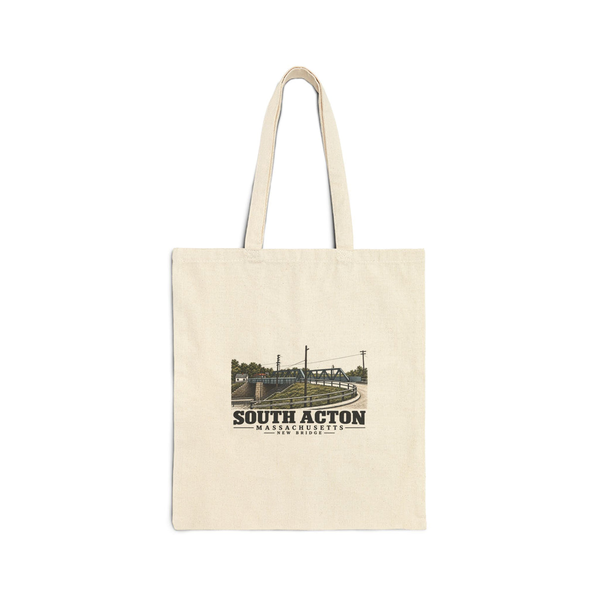 New Bridge Natural + Black Heavy Canvas Tote - Assabet Valley Goods