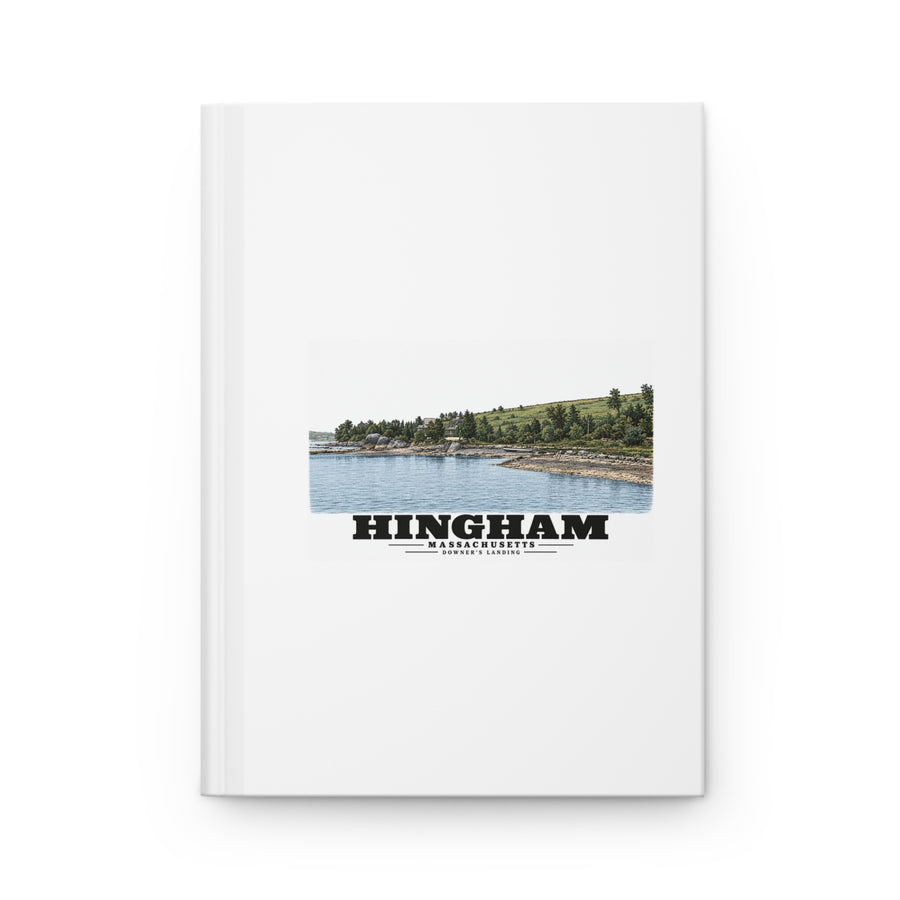 Shore near Downer's Landing Matte Hardcover Journal - Boston Harbor