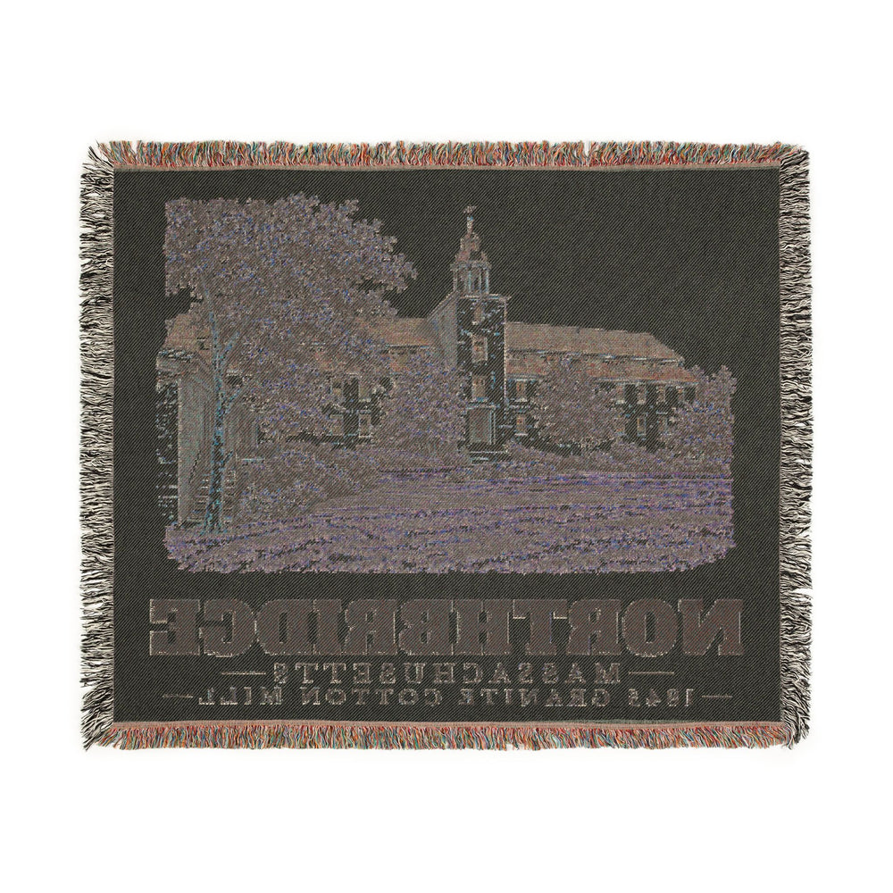 1845 Granite Cotton Mill — Northbridge, Massachusetts woven blanket, product view 3