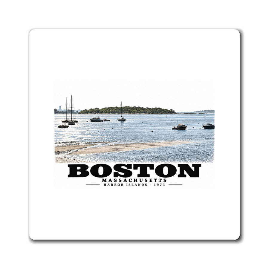 Boston Harbor Islands from Morrissey Boulevard - Toward Thompsons Island 4 in Magnet - Boston Harbor