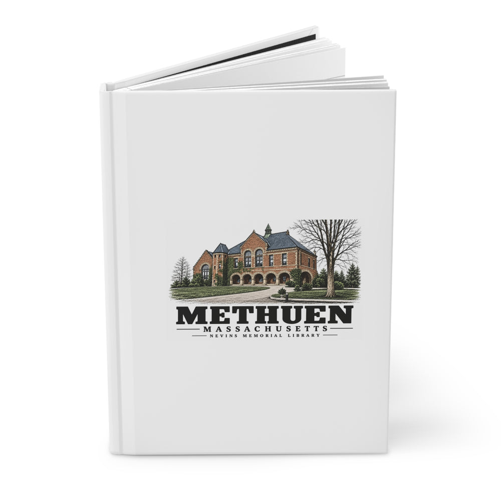 Methuen The Nevins Memorial Library, p.100 lower image Matte Hardcover Journal - Merrimack Valley Goods