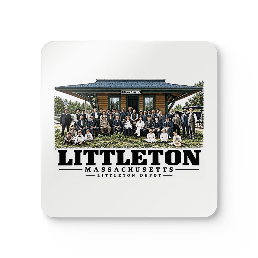 LITTLETON Littleton Depot Cork Back Coaster Set - Assabet Valley Goods