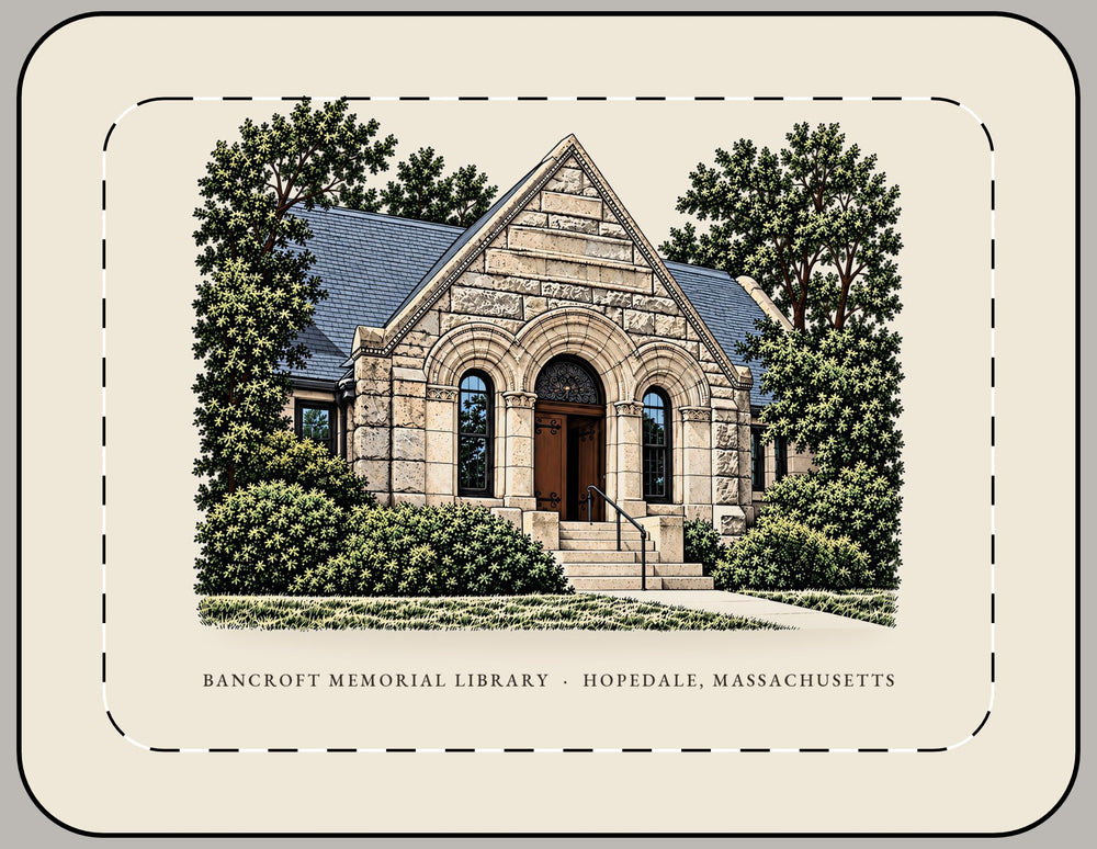 Hopedale Bancroft Memorial Library Laptop Sleeve