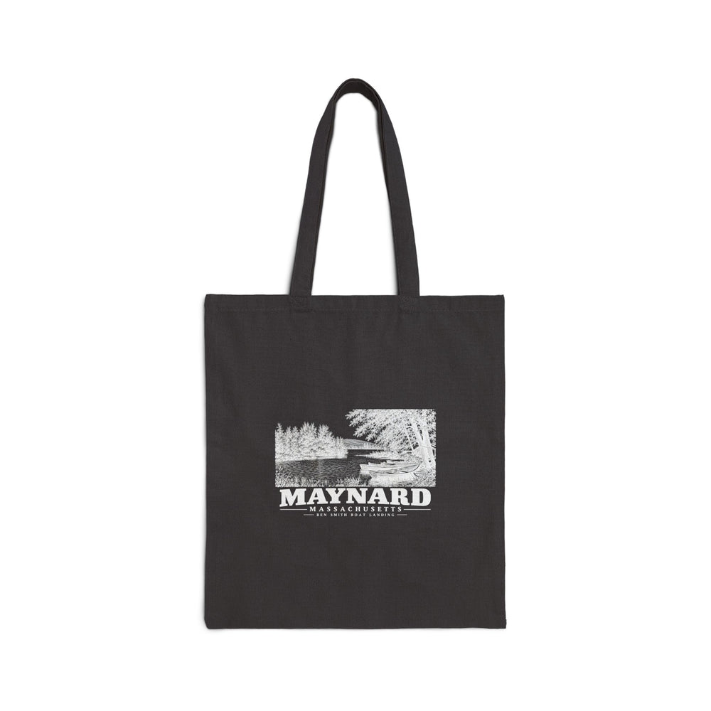 Ben Smith Boat Landing Natural + Black Heavy Canvas Tote - Assabet Valley Goods