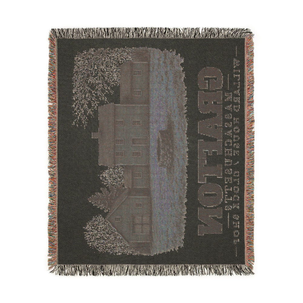 Willard House / Clock Shop — Grafton, Massachusetts woven blanket, product view 4