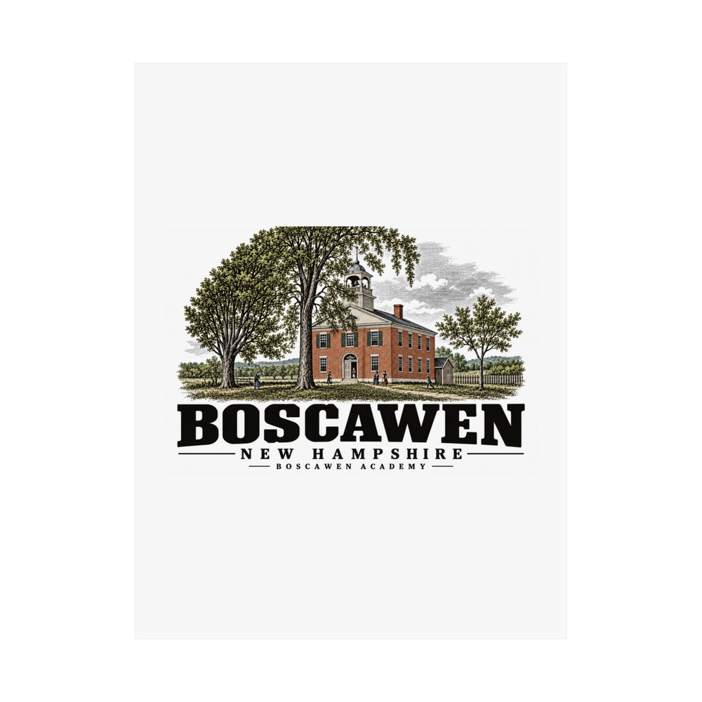 18 x 24 unclipped front of Boscawen Academy matte poster, Boscawen, New Hampshire.