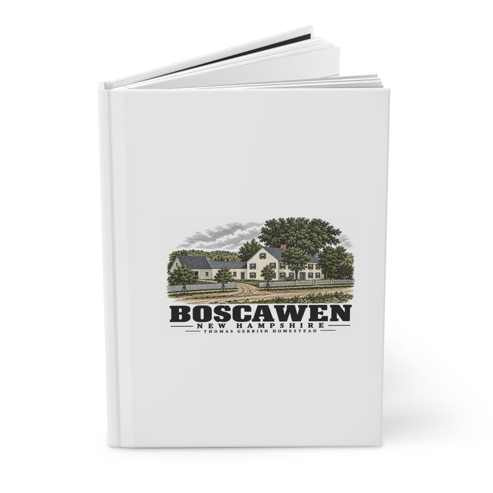 Boscawen Deacon Thomas Gerrish residence and attached farm buildings Matte Hardcover Journal - Merrimack Valley Goods