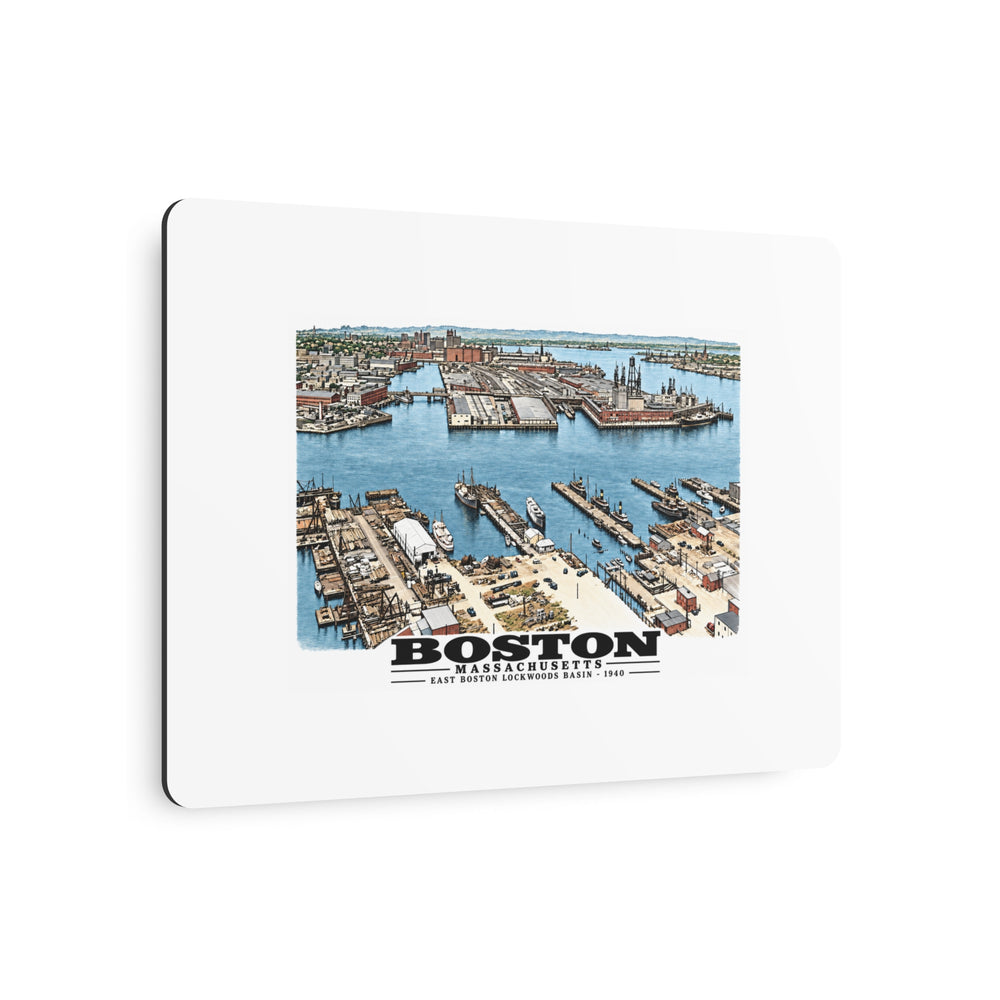 Lockwoods Basin 7 × 5 in Horizontal Metal Wall Art - Boston Harbor