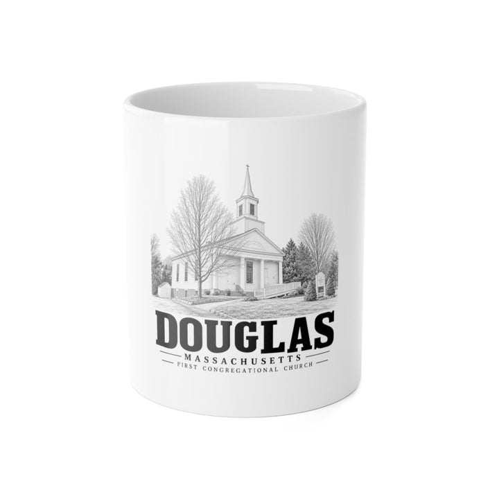 Douglas First Congregational Church 11 oz Ceramic Mug - White - front product view