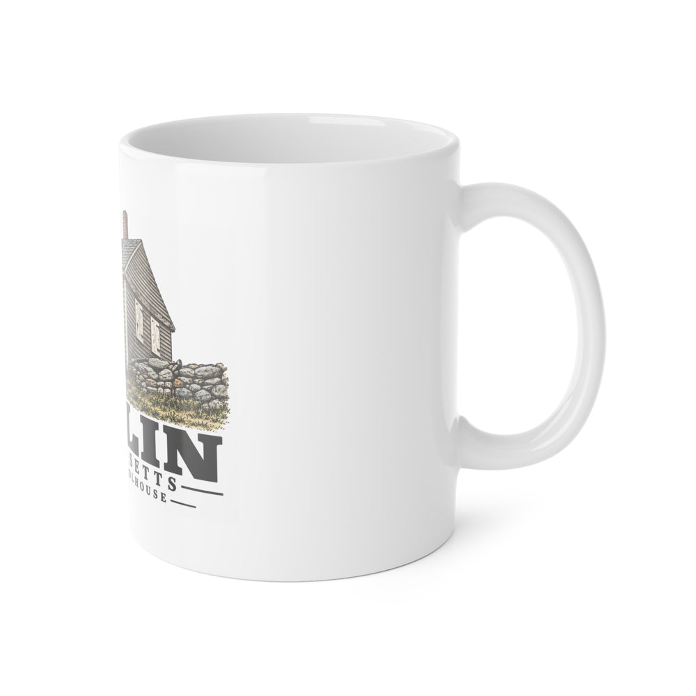 Illustrated Old East Schoolhouse in Berlin on ceramic mug
