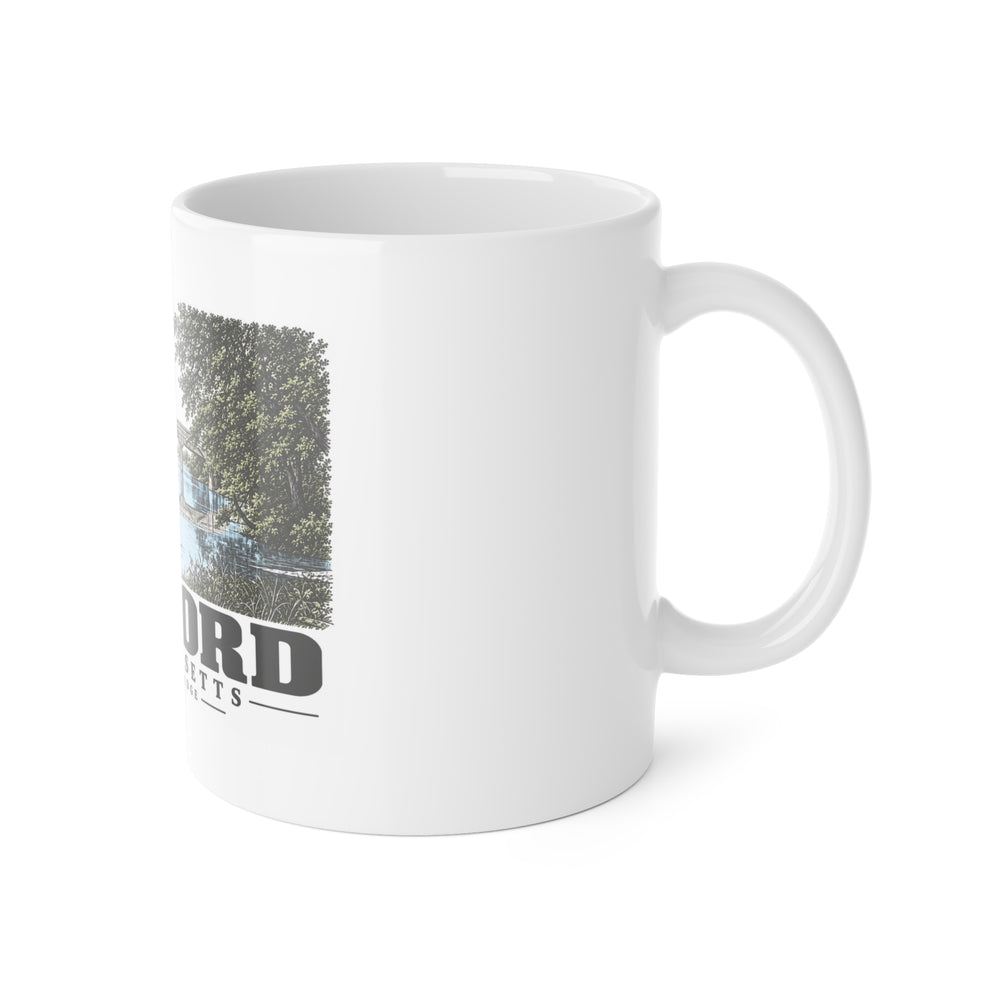 CONCORD The Old Bridge 11 oz White Ceramic Mug - Assabet Valley Goods