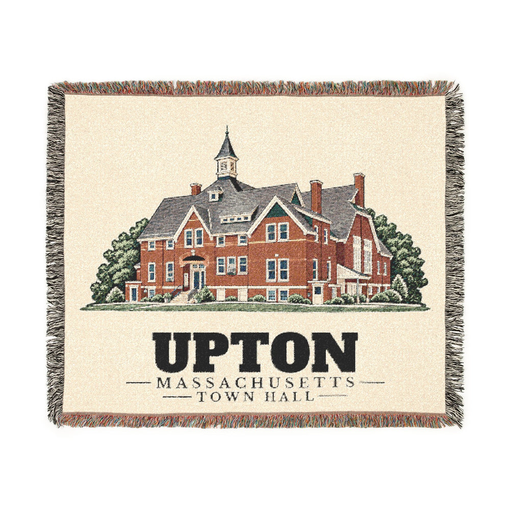 Town Hall — Upton, Massachusetts woven blanket, product view 1