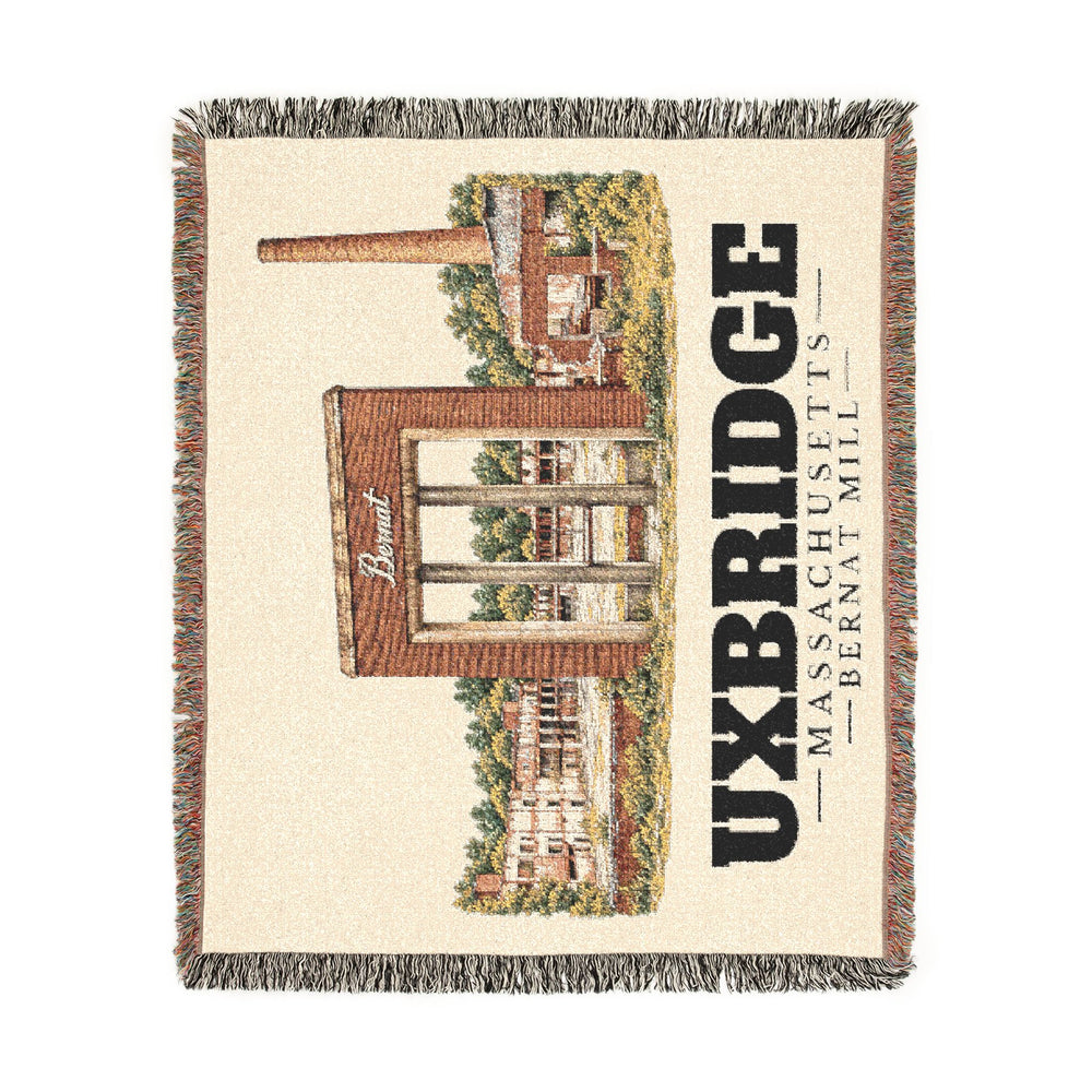 Bernat Mill — Uxbridge, Massachusetts woven blanket, product view 2