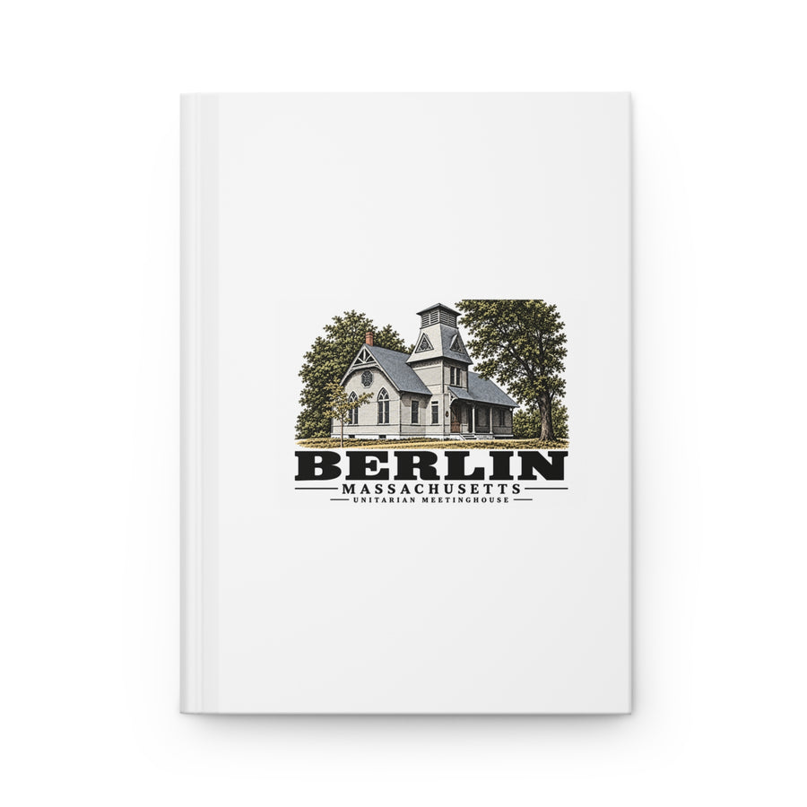 Illustrated Unitarian Meetinghouse in Berlin on matte hardcover journal