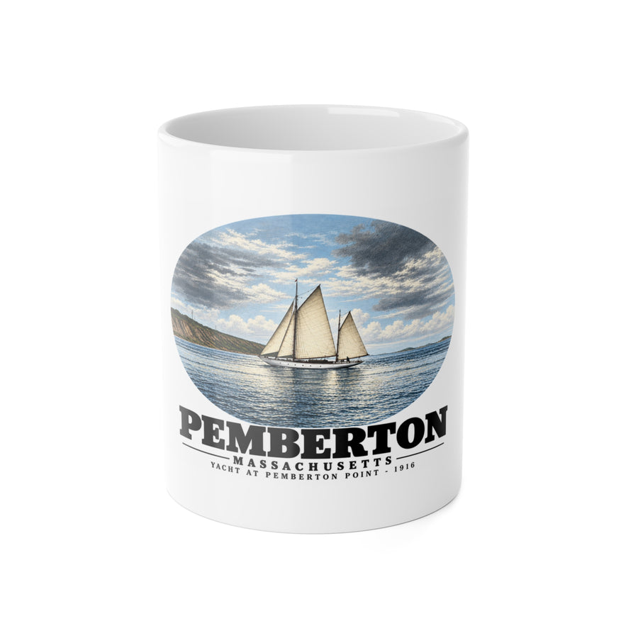 Yacht, Pemberton Hull 11 oz White Ceramic Mug - Boston Harbor