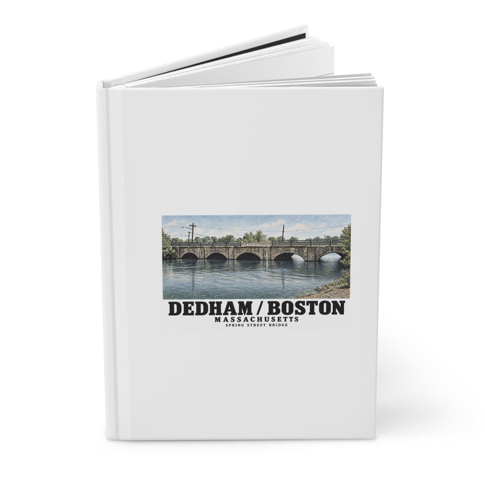 Spring Street Bridge north elevation (HAER MA-95-4, 1990) Matte Hardcover Journal - Charles River