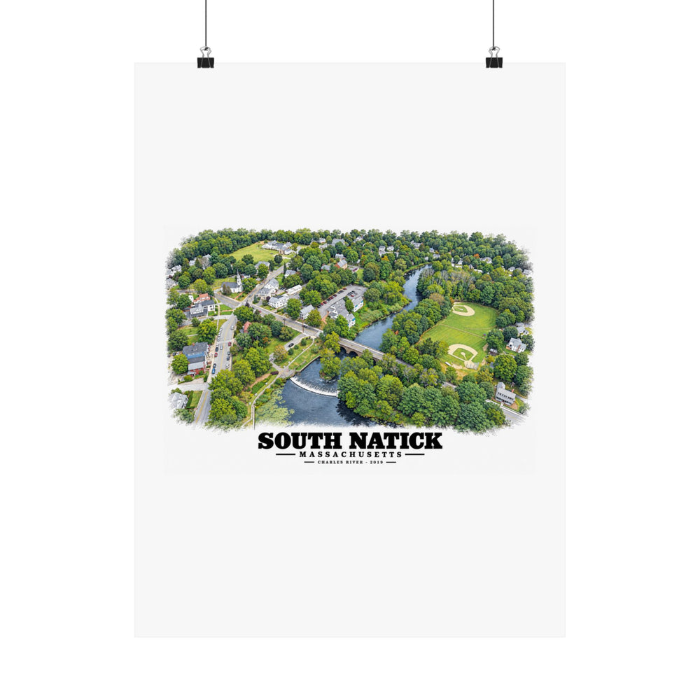 South Natick.jpg Matte Heritage Poster — 11 × 14 and 18 × 24 in - Charles River