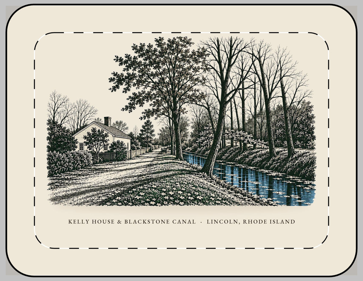 Lincoln Old Ashton Kelly House and Blackstone Canal Laptop Sleeve