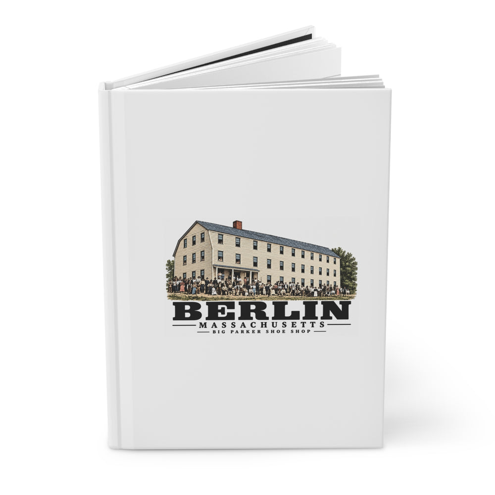 Illustrated Big Parker Shoe Shop in Berlin on matte hardcover journal