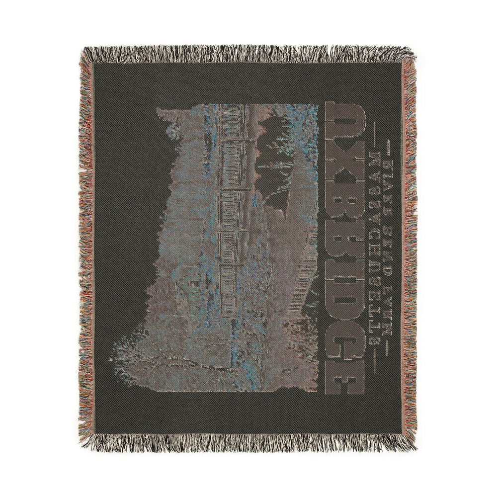 River Bend Farm — Uxbridge, Massachusetts woven blanket, product view 4