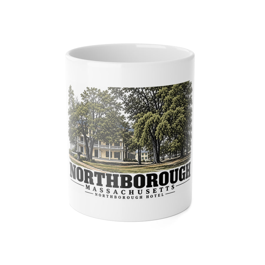 NORTHBOROUGH Northborough Hotel 11 oz White Ceramic Mug - Assabet Valley Goods
