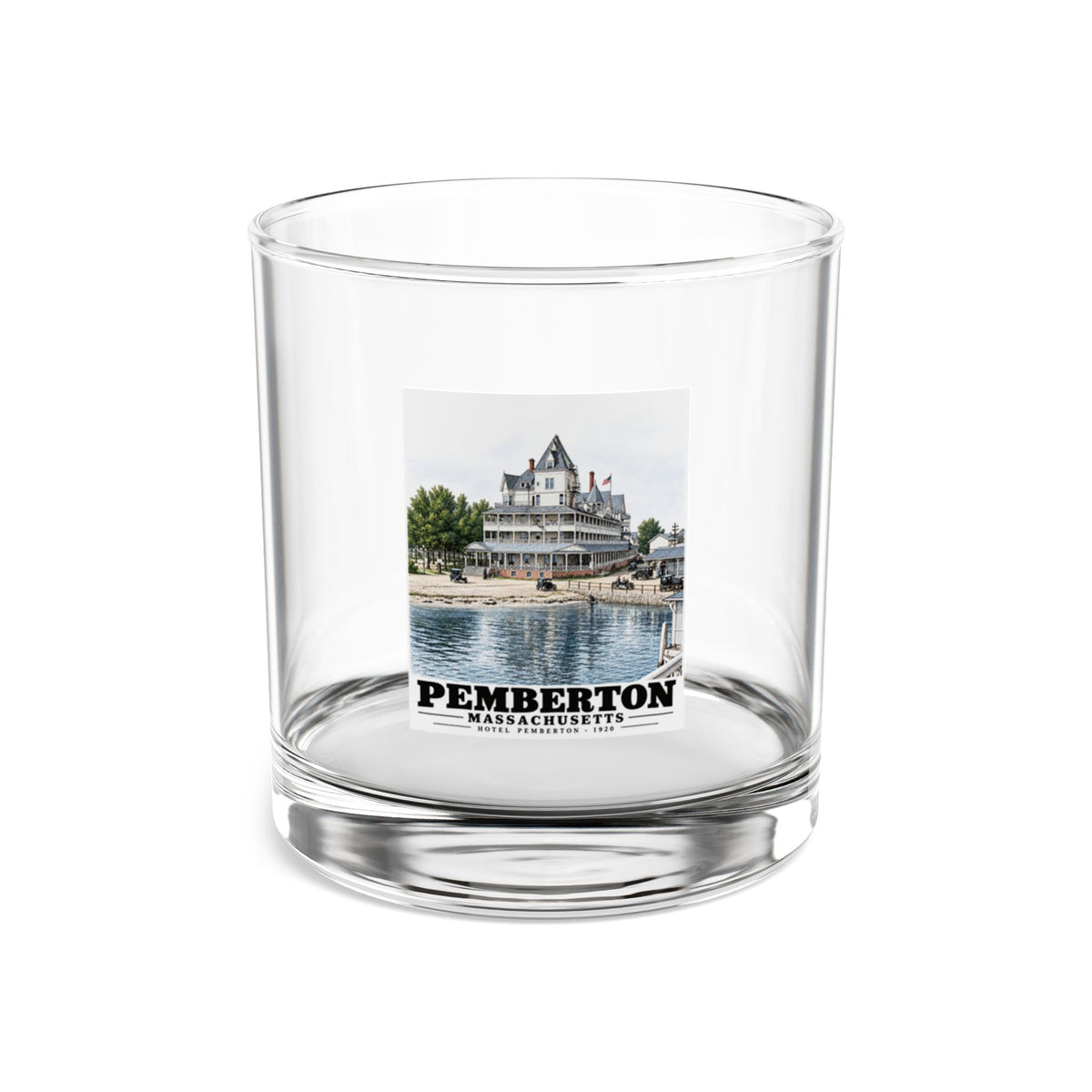 Hotel Pemberton, Nantasket 10 oz Rocks Glass - Boston Harbor