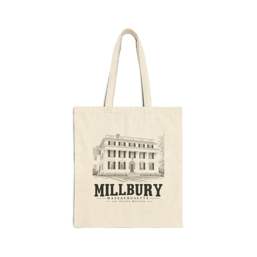 Millbury Asa Waters Mansion Heavy Canvas Tote - Natural - front product view