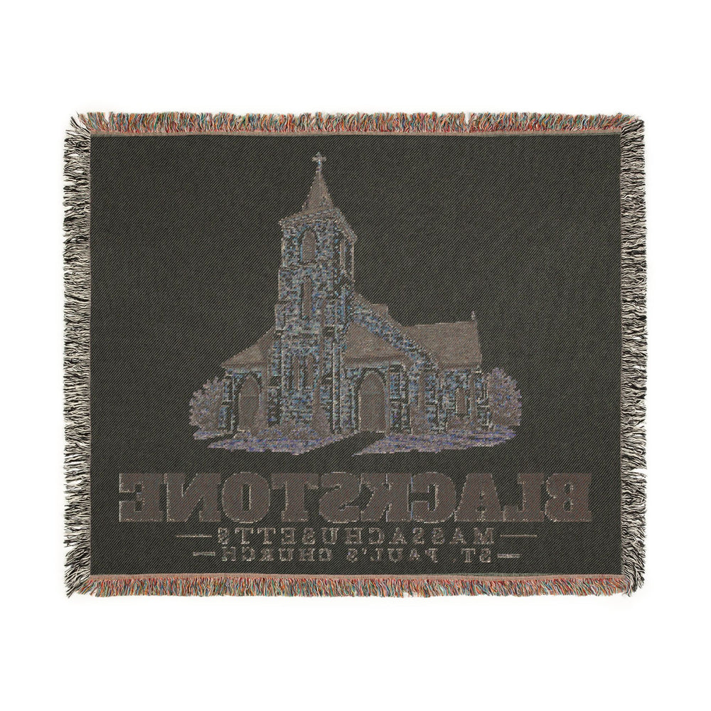 St. Paul's Church — Blackstone, Massachusetts woven blanket, product view 3