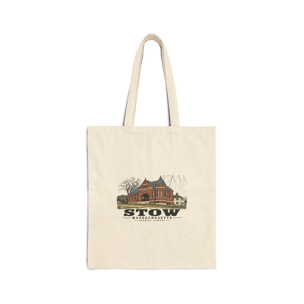 Randall Library Natural + Black Heavy Canvas Tote - Assabet Valley Goods