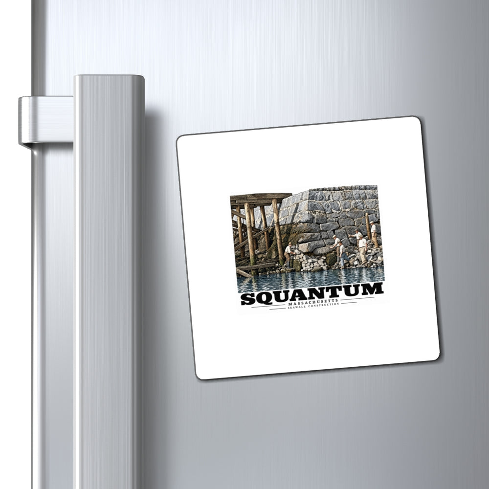 Repairing seawall near administration Building, Squantum 4 in Magnet - Boston Harbor