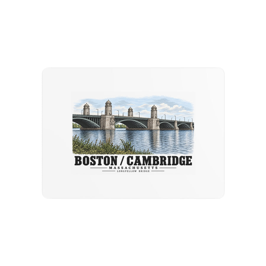 2.  View of the central span of the bridge showing the four towers marking the harbor entrance - Longfellow Bridge, Spanning Charles River at Main Street, Boston, Suffolk County, MA 7 × 5 in...