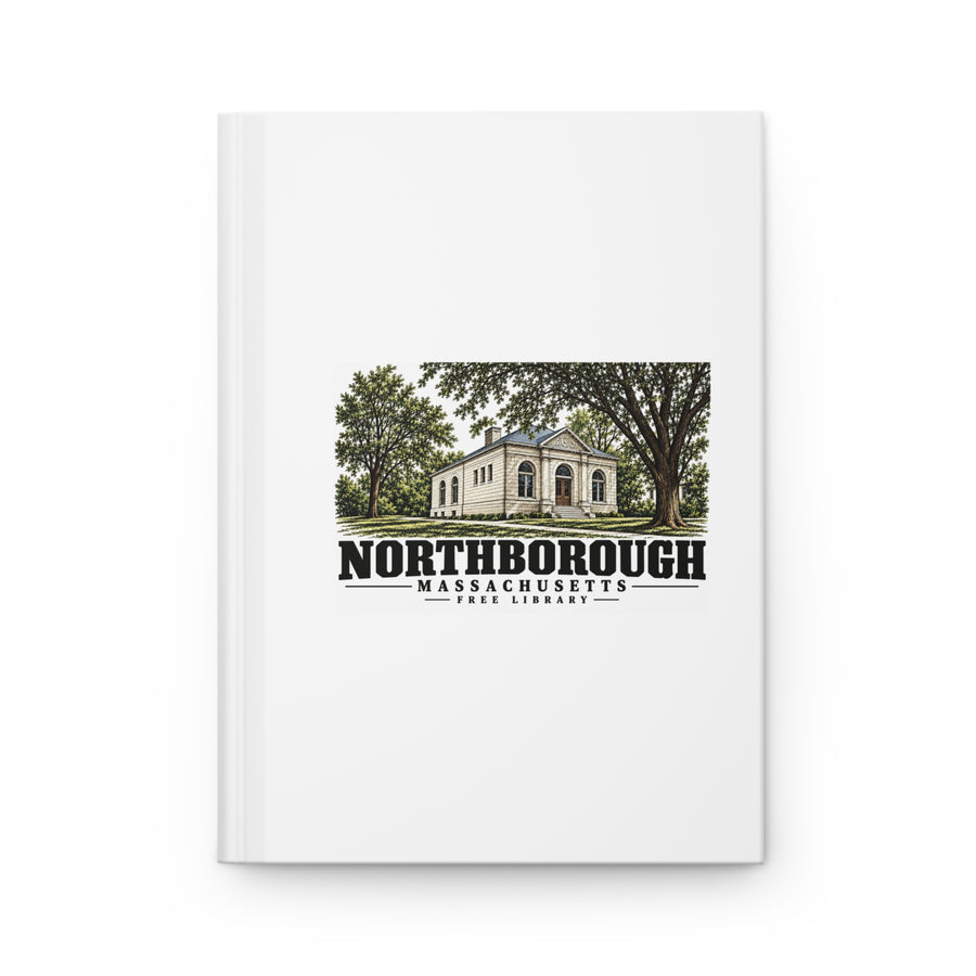 Illustrated Free Library in Northborough on matte hardcover journal