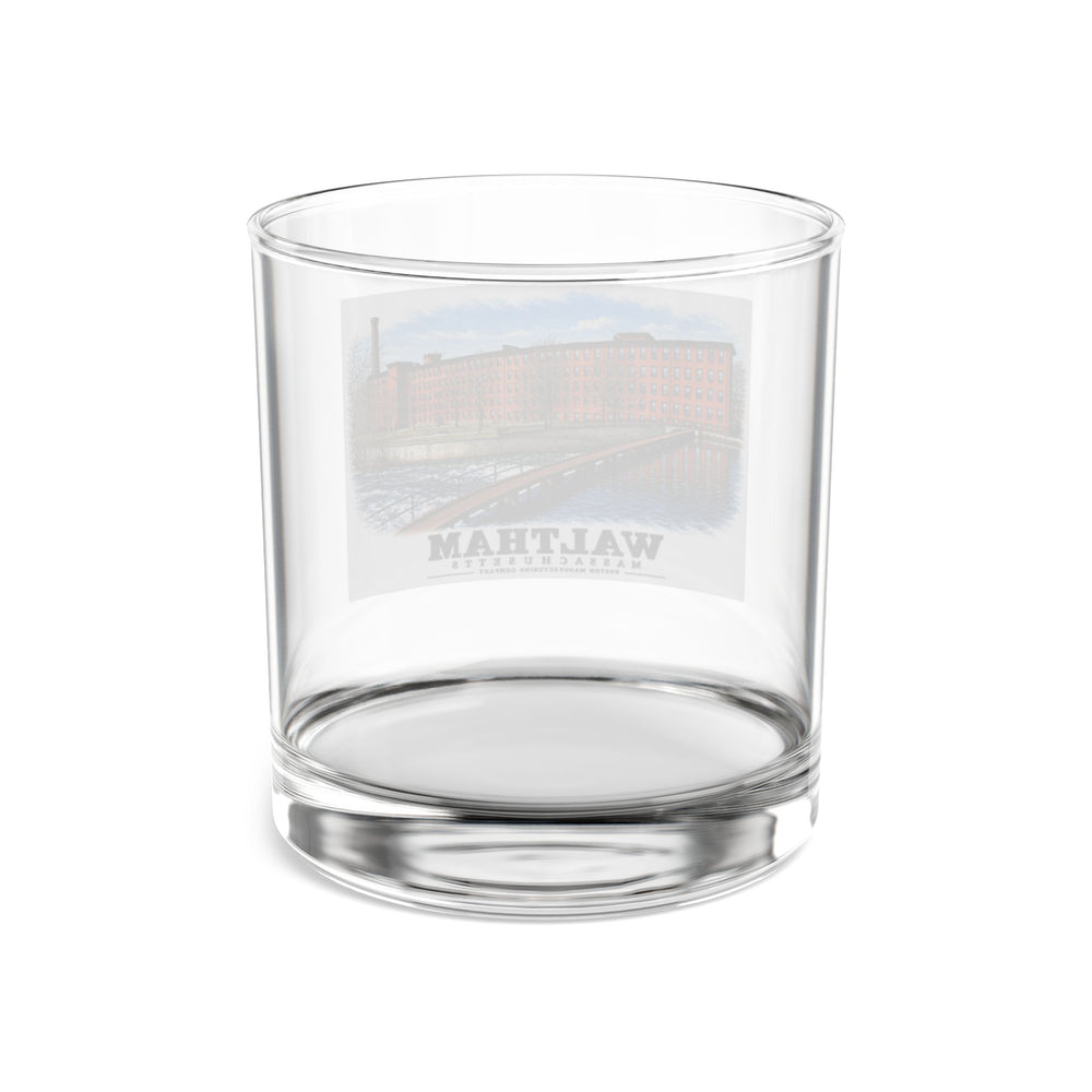 Boston Manufacturing Company, 144-190 Moody Street; Moody Street Dam, Charles River 10 oz Rocks Glass - Charles River