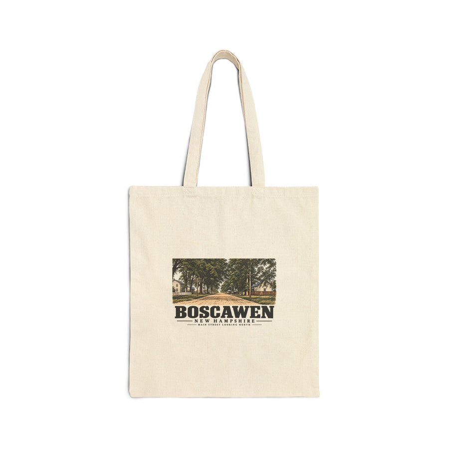 Main Street looking north Natural + Black Heavy Canvas Tote - Merrimack Valley Goods