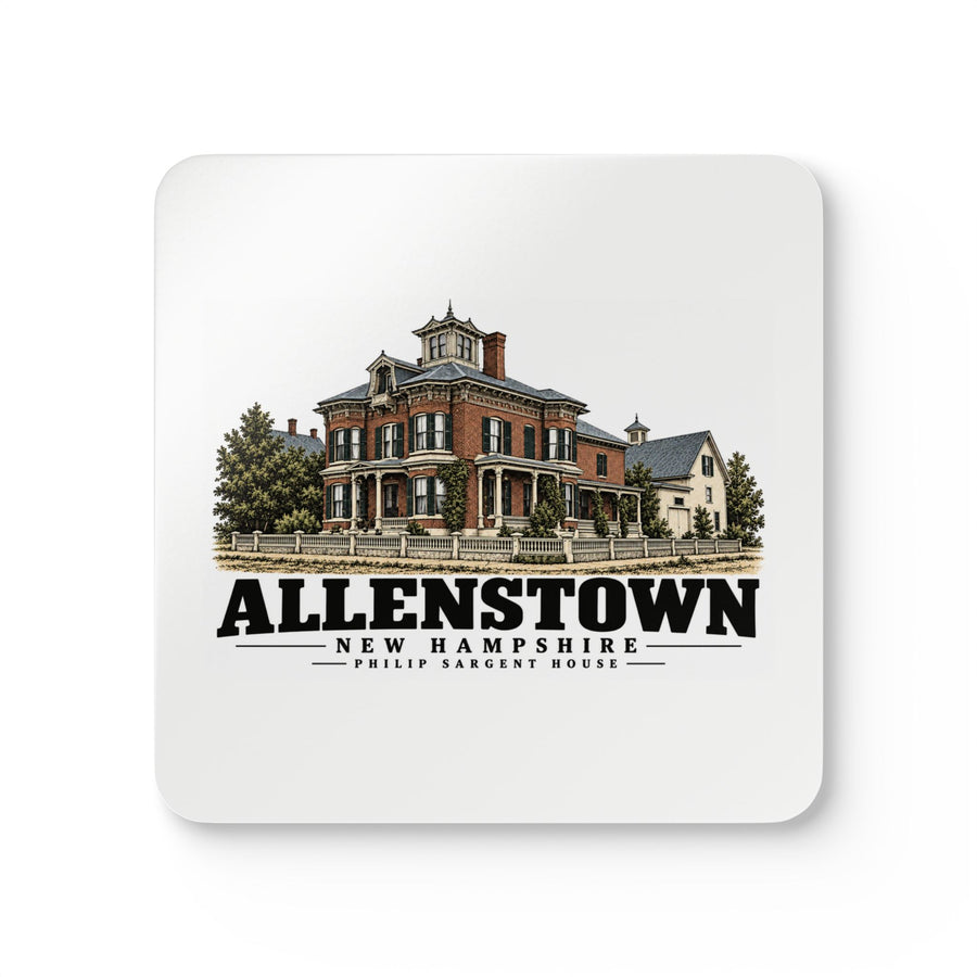 Allenstown Philip Sargent brick residence Cork Back Coaster Set - Merrimack Valley Goods