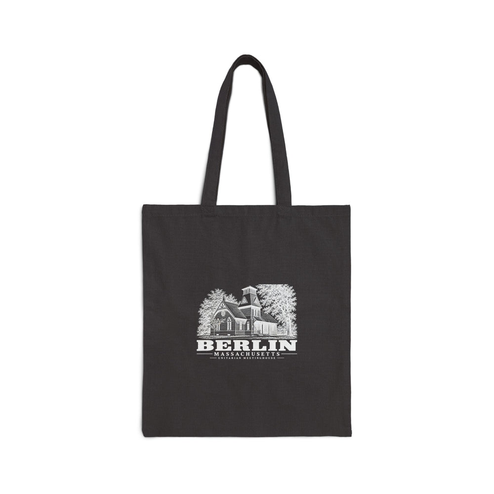 Unitarian Meetinghouse Natural + Black Heavy Canvas Tote - Assabet Valley Goods
