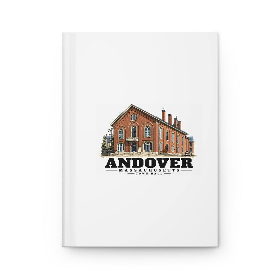 Front cover of Town Hall matte hardcover journal, Andover, Massachusetts.