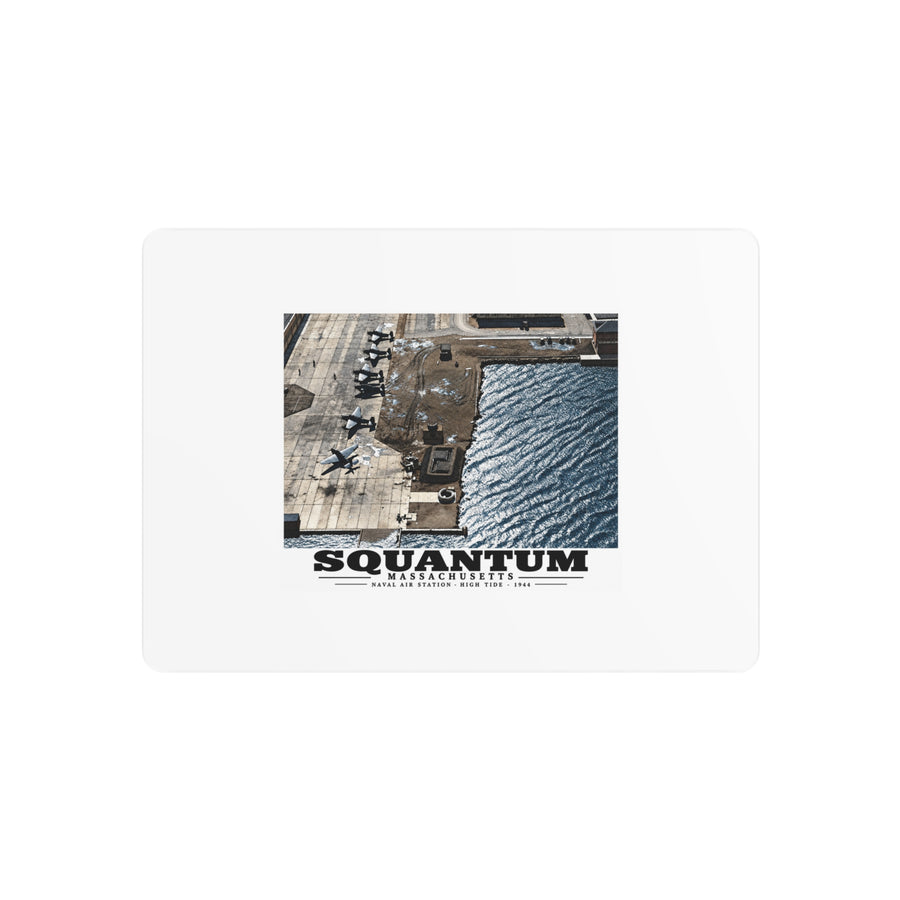 NAS Squantum at high tide 7 × 5 in Horizontal Metal Wall Art - Boston Harbor
